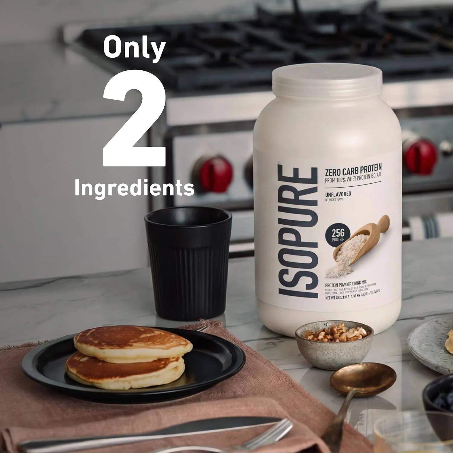 Isopure Isopure Zero Carb Whey Isolate Protein Powder - Back View