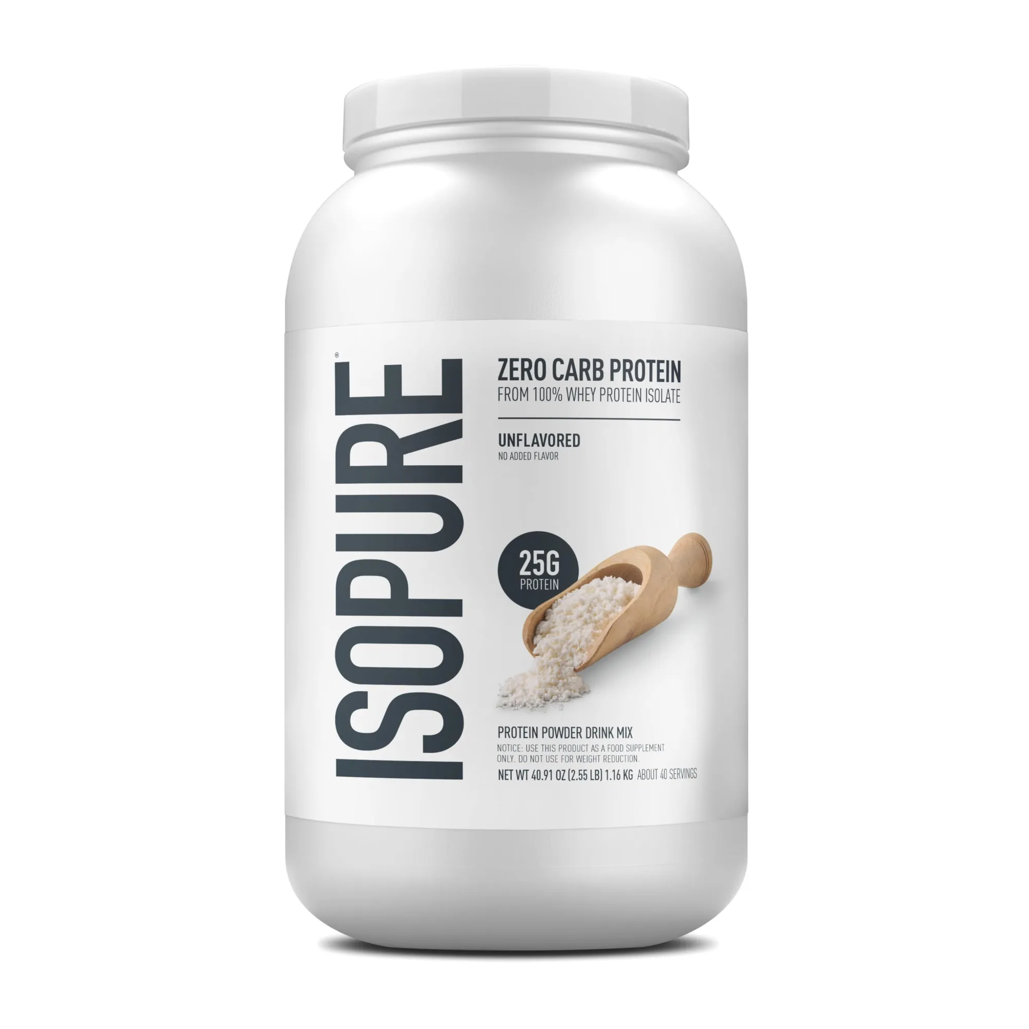 Isopure Isopure Zero Carb Whey Isolate Protein Powder - Front View
