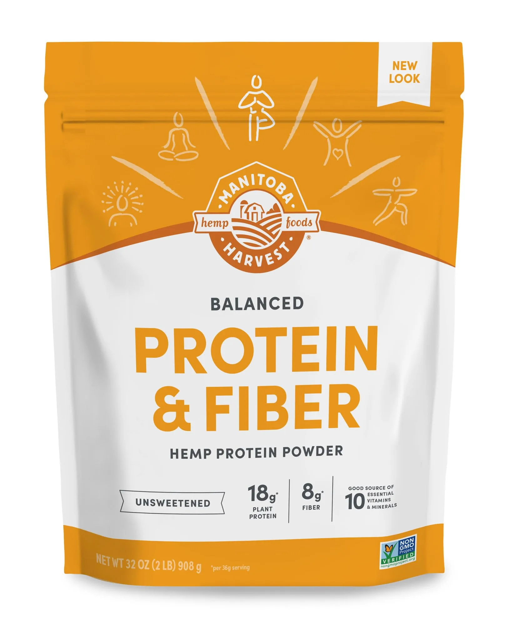 Manitoba Manitoba Harvest Balanced Hemp Protein and Fiber Powder - Front View