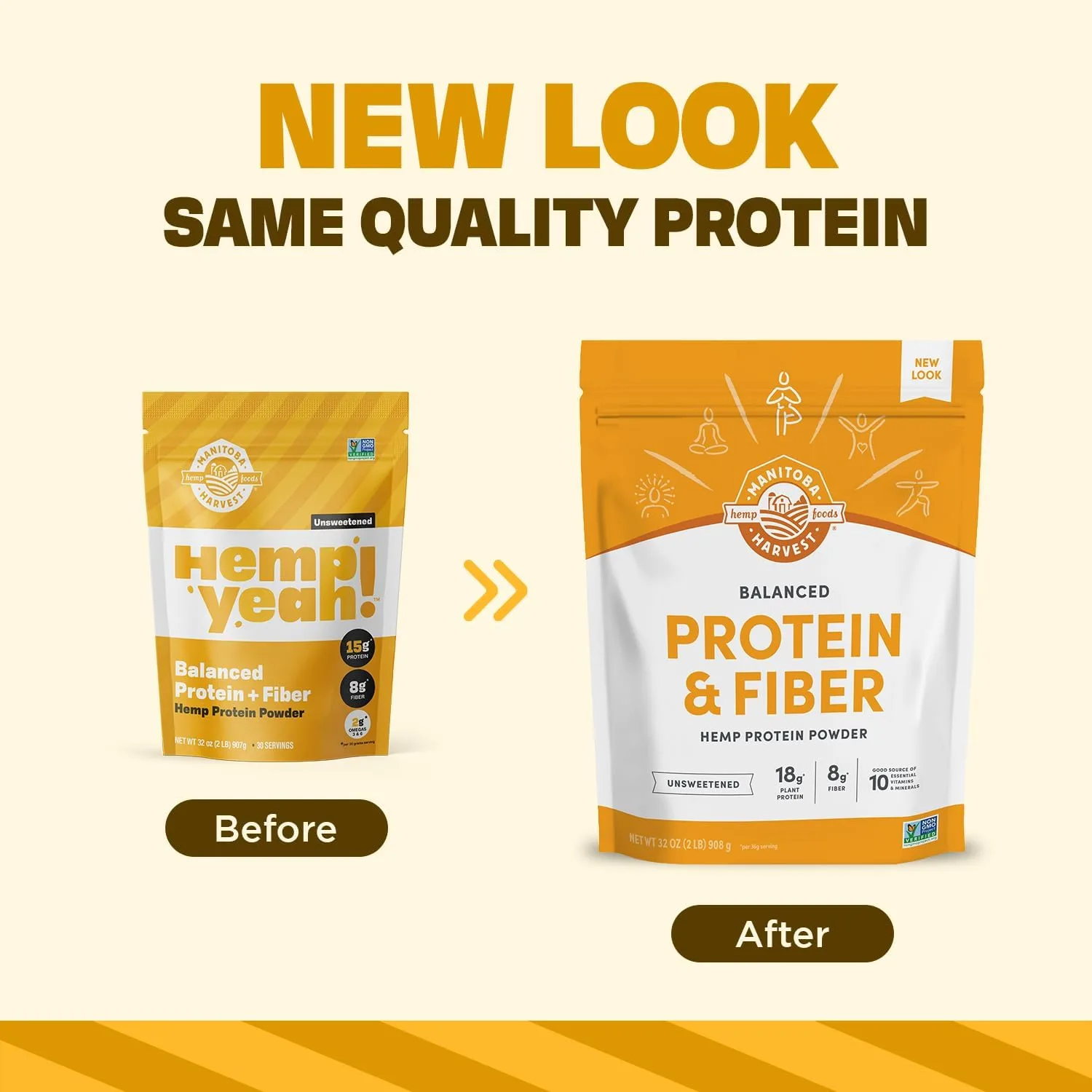 Manitoba Harvest Manitoba Harvest Balanced Hemp Protein and Fiber Powder - Angle View