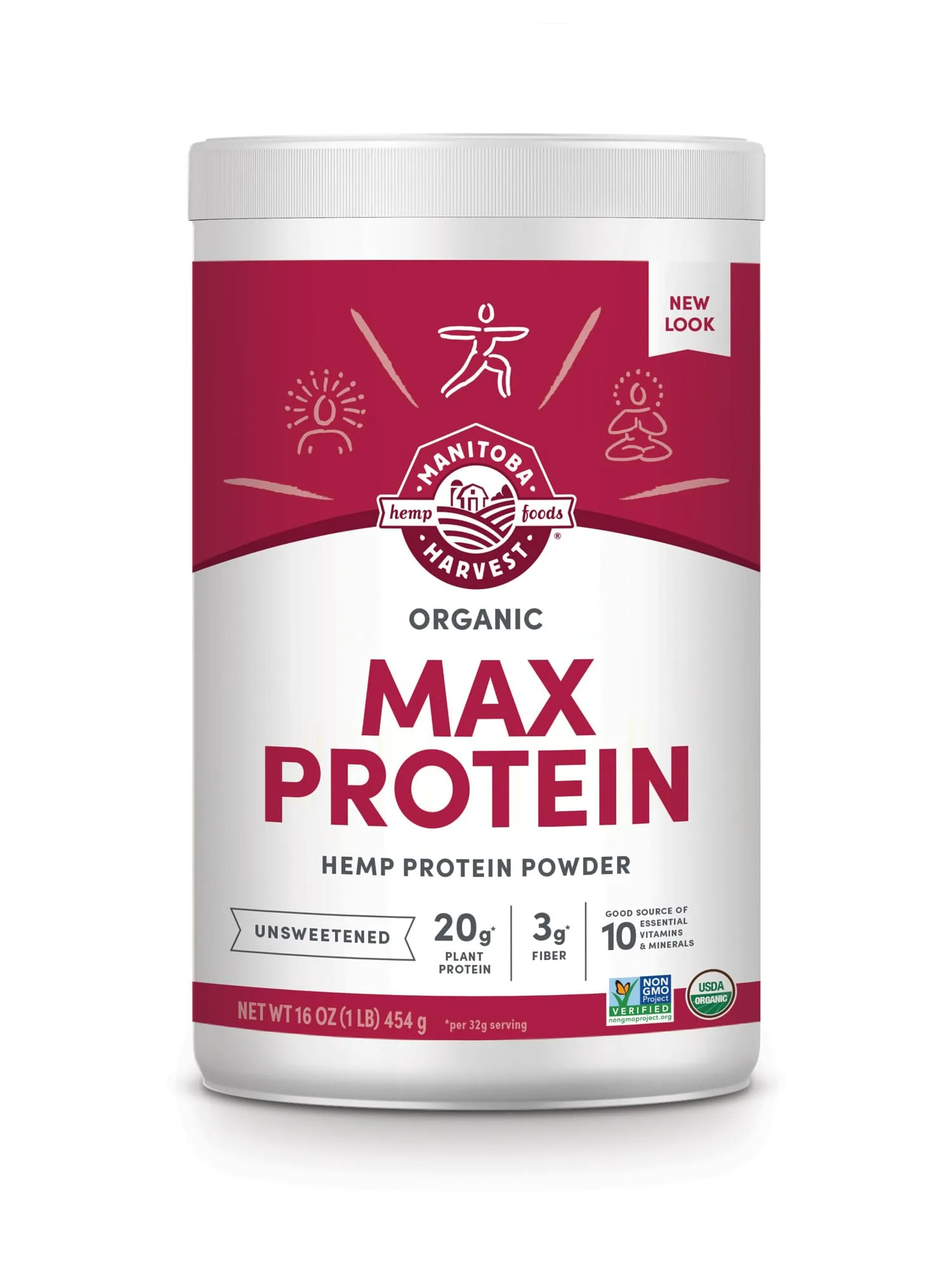 Manitoba Manitoba Harvest Organic Max Protein Powder - Front View