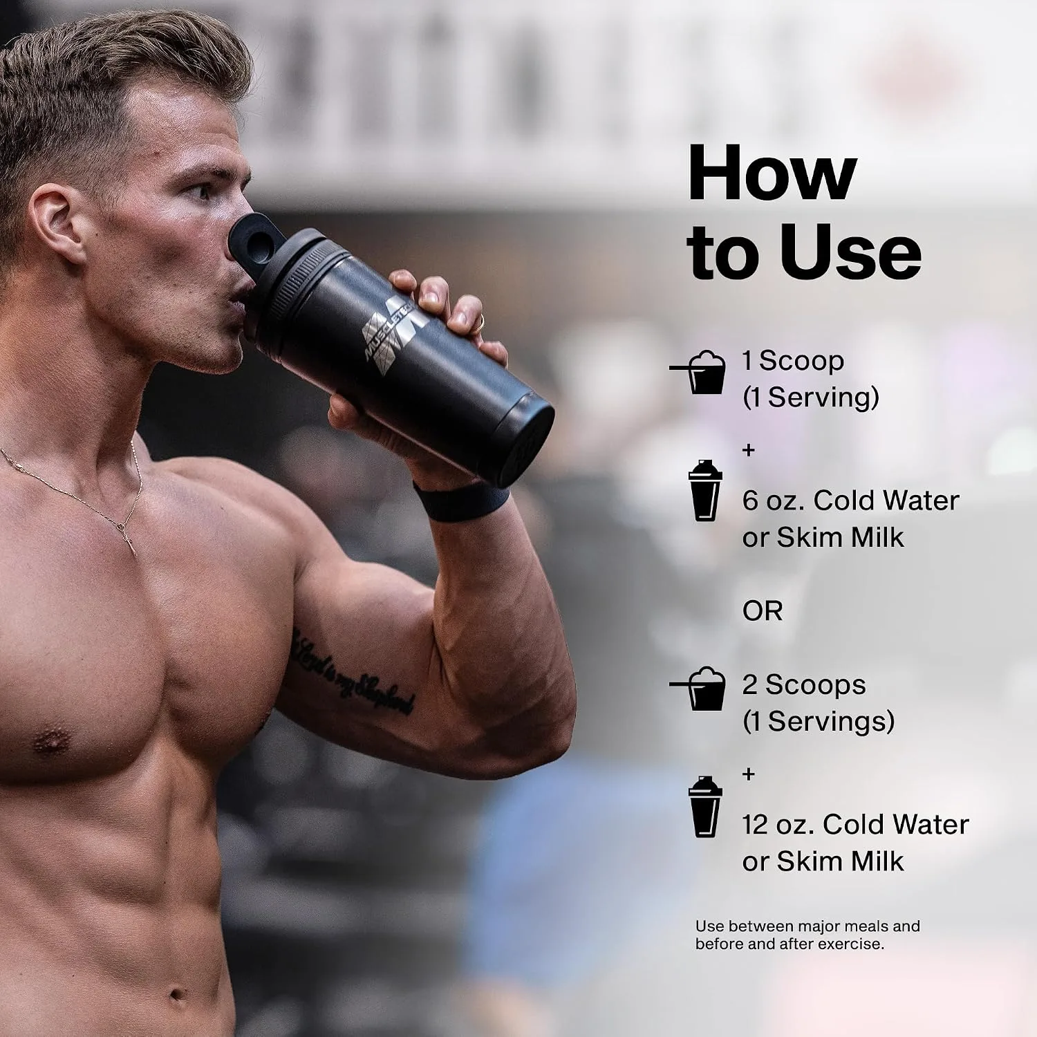 MuscleTech MuscleTech Grass-Fed Whey Protein Powder - Deluxe Vanilla - Angle View