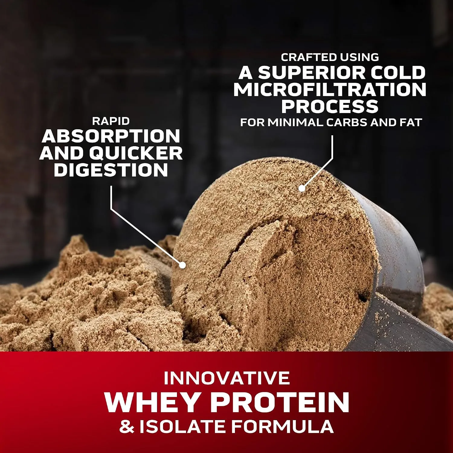 MuscleTech MuscleTech Whey Protein Powder Chocolate - Back View