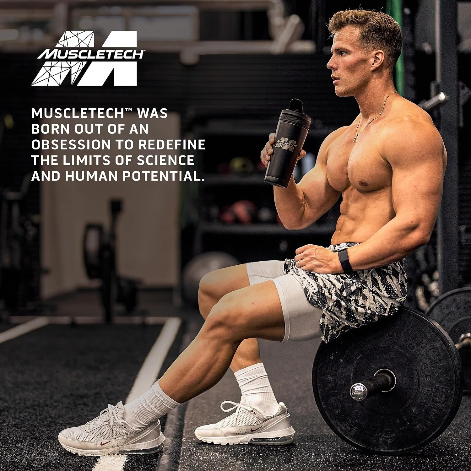 MuscleTech MuscleTech Whey Protein Powder Chocolate - Angle View