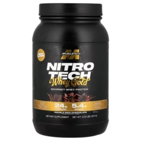MuscleTech MuscleTech Whey Protein Powder Chocolate - Angle View