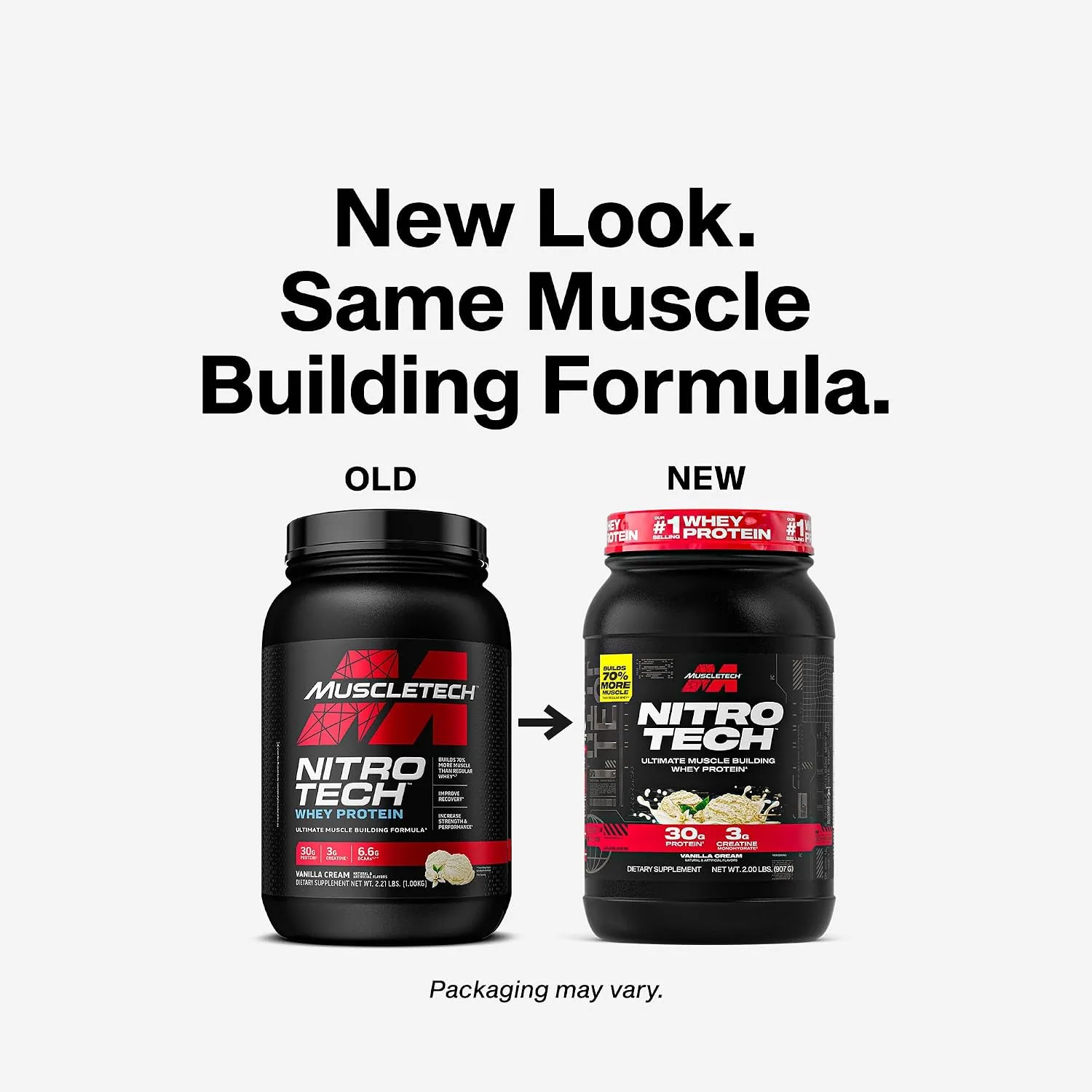 MuscleTech MuscleTech Whey Protein Powder Vanilla Cream - Front View