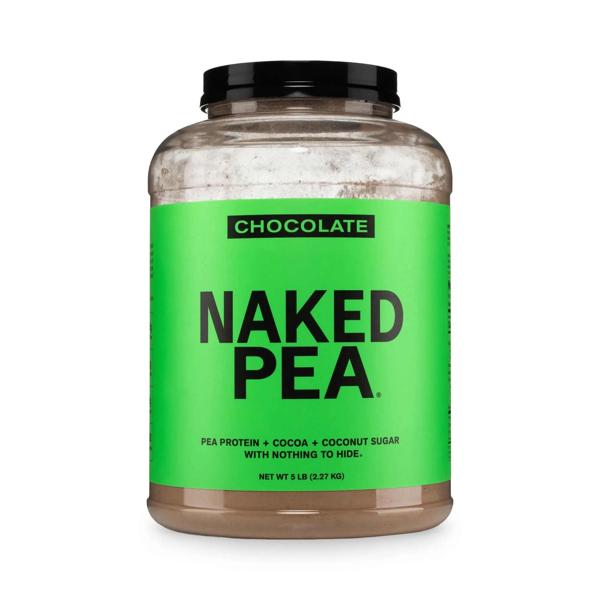 Naked Nutrition NAKED Nutrition Chocolate Pea Protein Isolate 5Lb - Front View