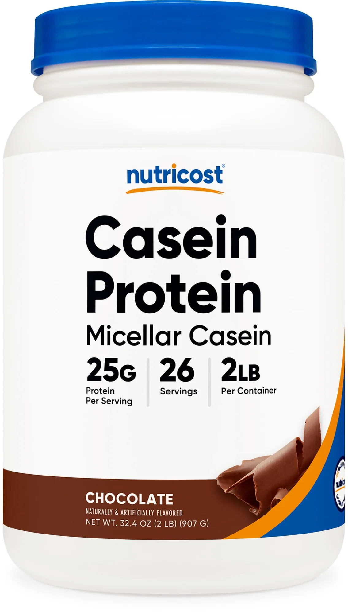Nutricost Nutricost Casein Protein Powder 2lb Chocolate - Ingredients View