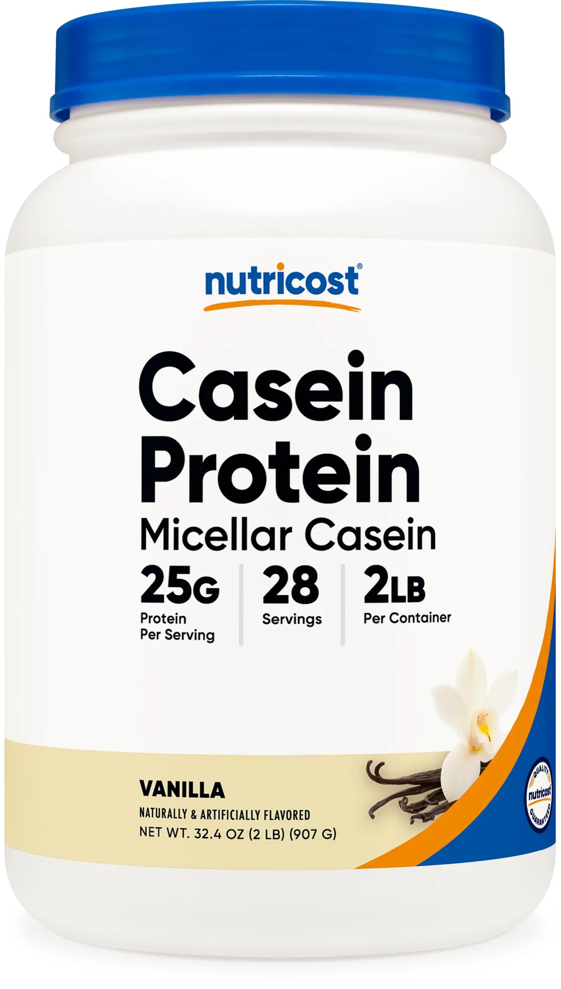 Nutricost Nutricost Casein Protein Powder Vanilla - Front View