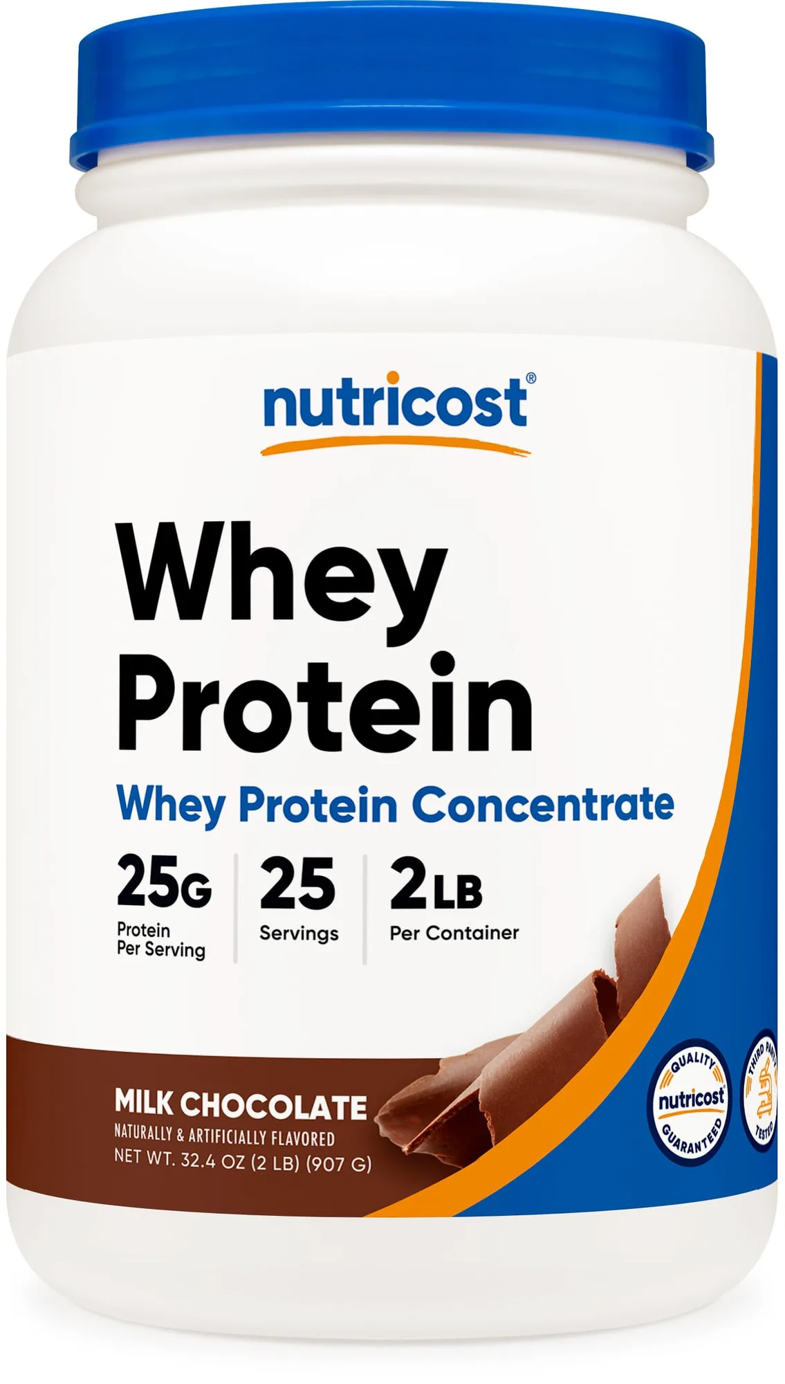 Nutricost Nutricost Whey Protein Concentrate Chocolate 2LBS - Front View