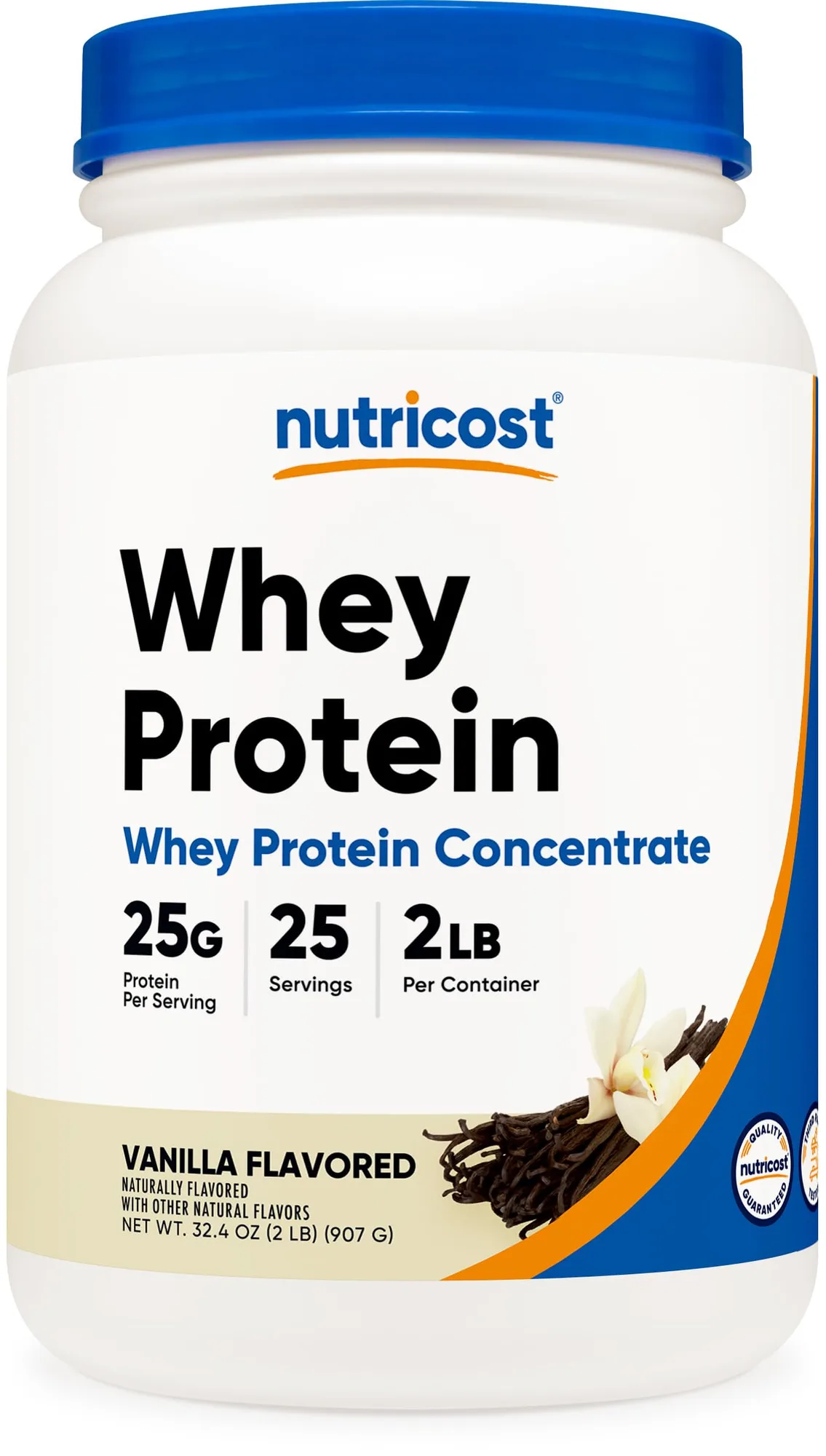 Nutricost Nutricost Whey Protein Concentrate Vanilla 2LBS - Front View