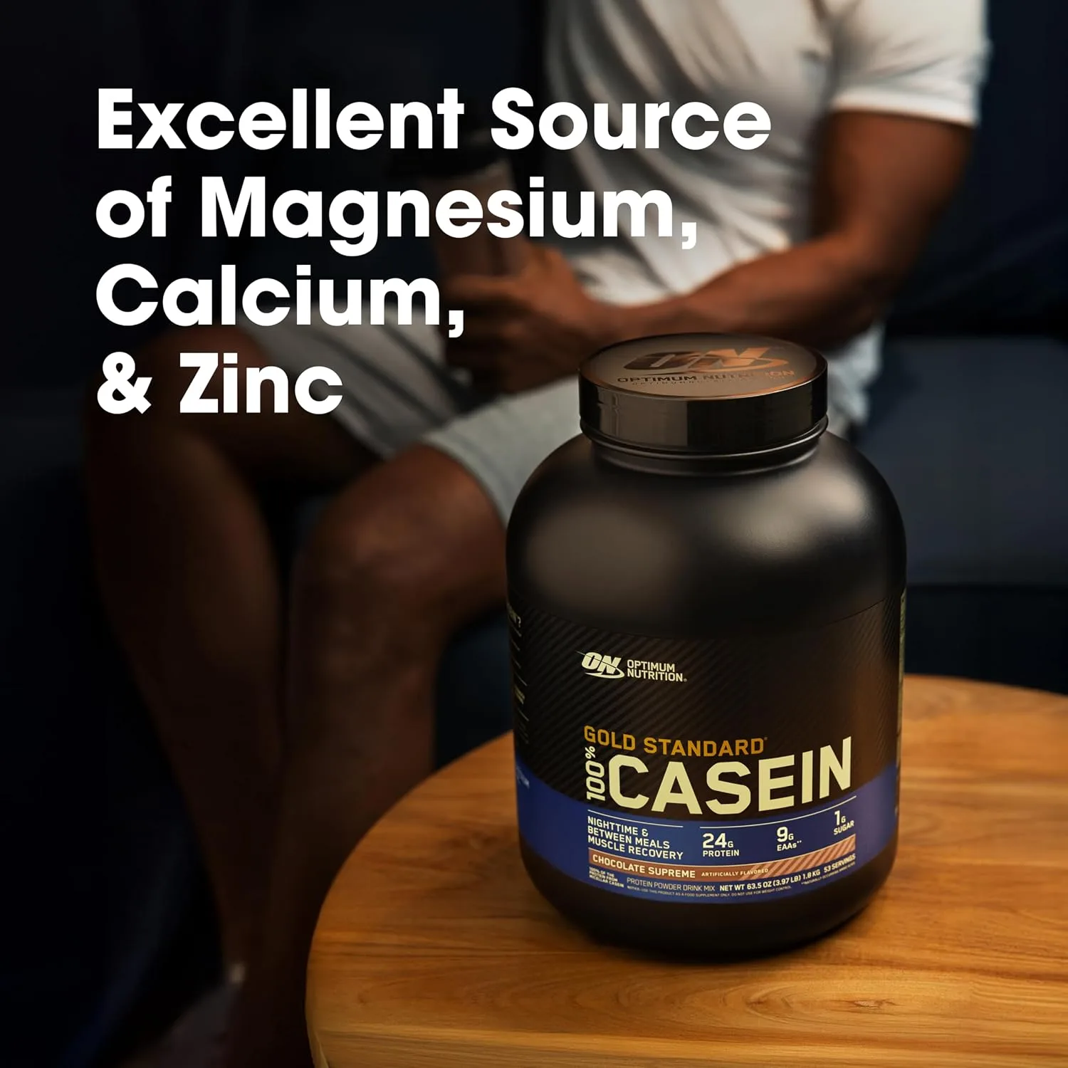Optimum Nutrition Optimum Nutrition Gold Standard Casein Protein Powder Vanilla - Back View