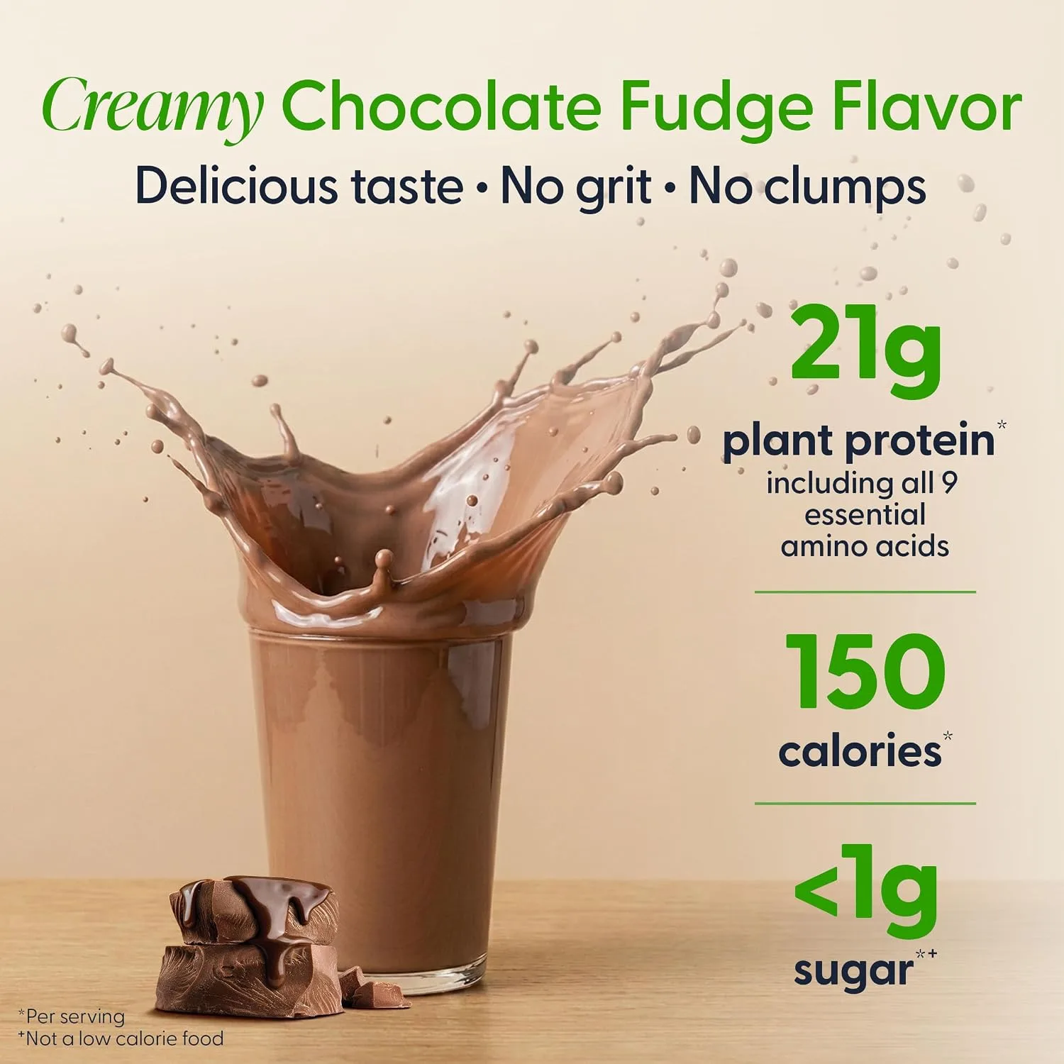 Orgain Orgain Organic Vegan Protein Powder - Creamy Chocolate Fudge - Angle View