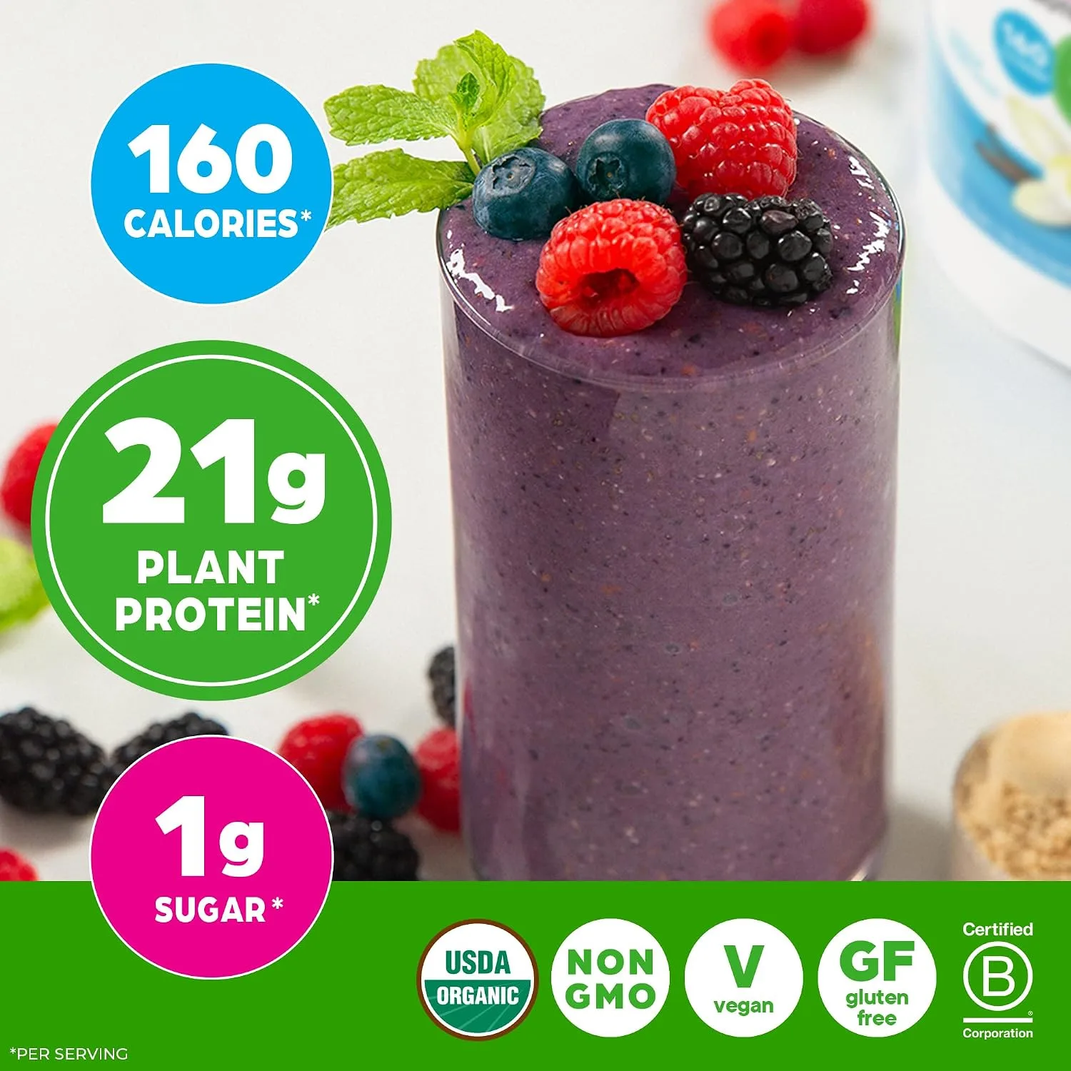 Orgain Orgain Organic Vegan Protein Powder - Vanilla Bean - Ingredients View