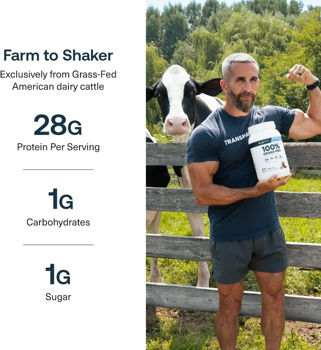 Transparent Labs Transparent Labs Grass-Fed Whey Protein - Angle View